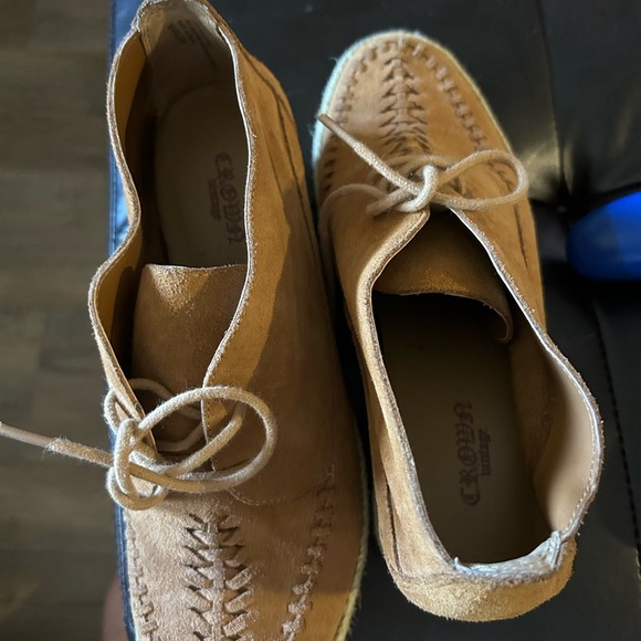 Crown Vintage Women’s Mara Hidden Wedge Tan Leather Moccasin Booties - Size 8 - Picture 6 of 11